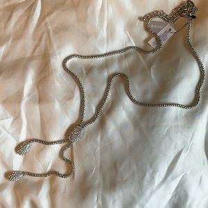 Chicos Lariat Pave Style Necklace